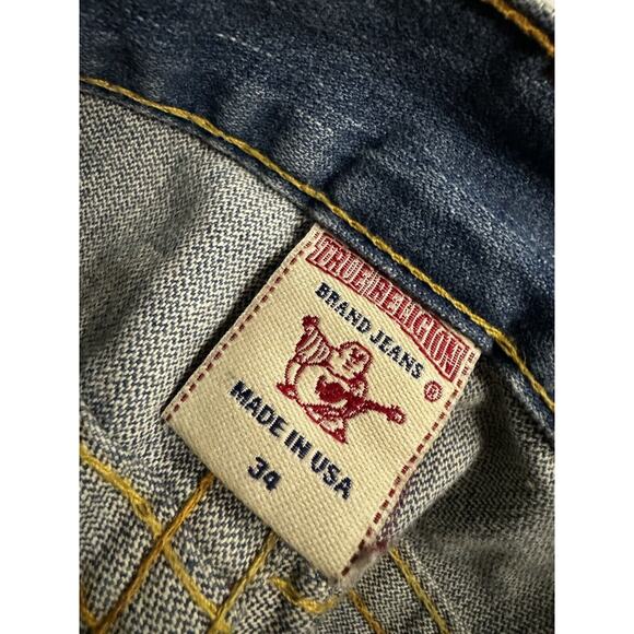 True Religion Y2K Vintage Joey Basic Mens Baggy‎ Jeans 34 x 33 Streetwear EUC - Picture 9 of 12